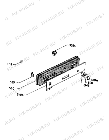 Взрыв-схема посудомоечной машины Zanussi ID5003B - Схема узла Command panel 037